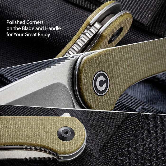 CIVIVI Elementum Micarta Pocket Knife